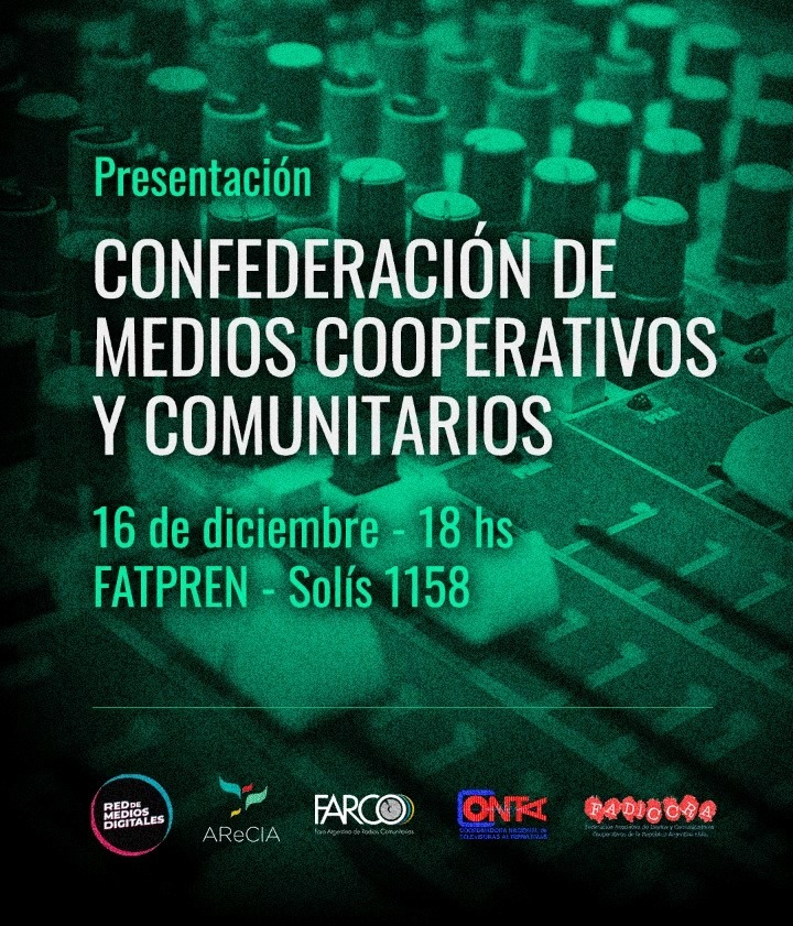 Argentina: presentan la Confederación de Medios Cooperativos y Comunitarios