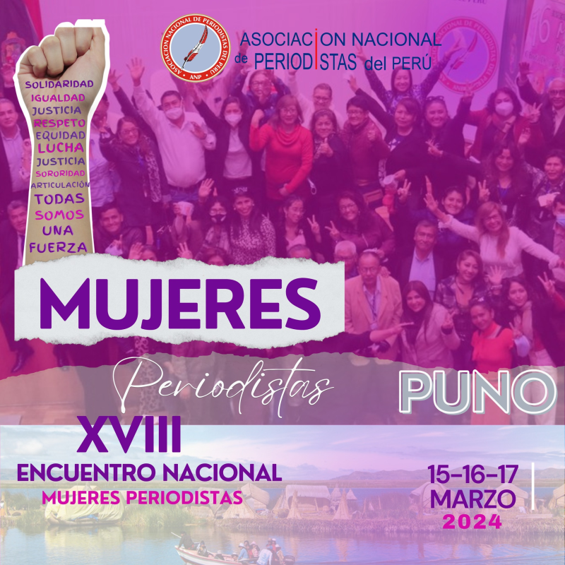 Perú: se realizará el XVIII Encuentro Nacional de Mujeres Periodistas