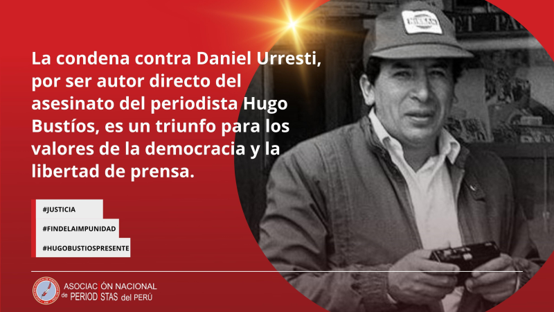 Perú: se sentenció al ex ministro del Interior por el asesinato del periodista Hugo Bustíos